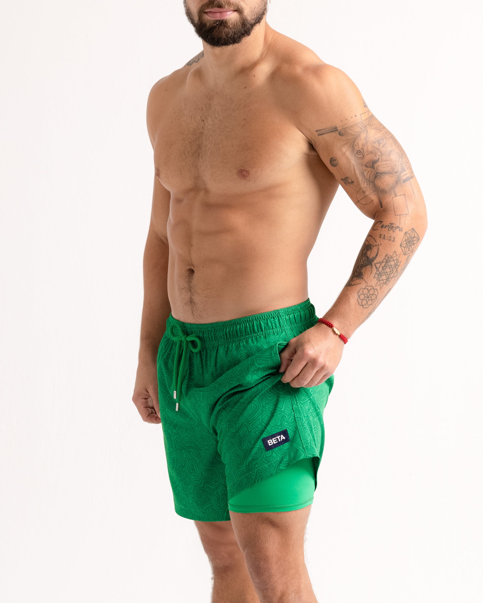 Beta Green - Mid-Length Hybrid Short