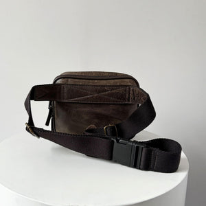 Miami Leathers crazy horse leather waist bag, image 4 of 5
