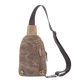Crazy Horse Leather Sling Bag, Brown Small
