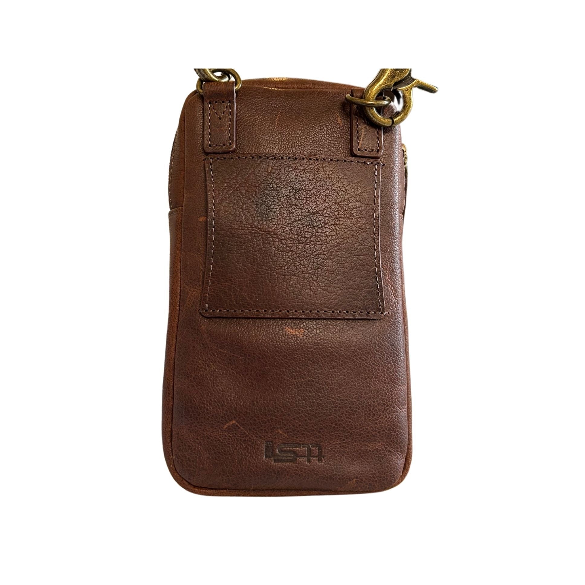 Miami Leathers Cambridge full grain leather crossbody phone pouch, image 4 of 6