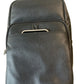 Black Full-Grain Leather Sling Bag for Men