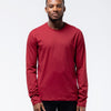 Men's Rival Long Sleeve Training Tee, Deep Red