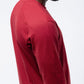 Black Crest Men's Rival Long Sleeve Training Tee in Deep Red, view 4