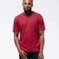 Black Crest Men's Rival Training Tee in Deep Red