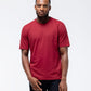 Black Crest Men's Rival Training Tee in Deep Red
