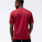 Black Crest Men's Rival Training Tee in Deep Red, view 4