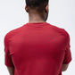 Black Crest Men's Rival Training Tee in Deep Red, view 5