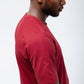 Black Crest Men's Rival Training Tee in Deep Red, view 6