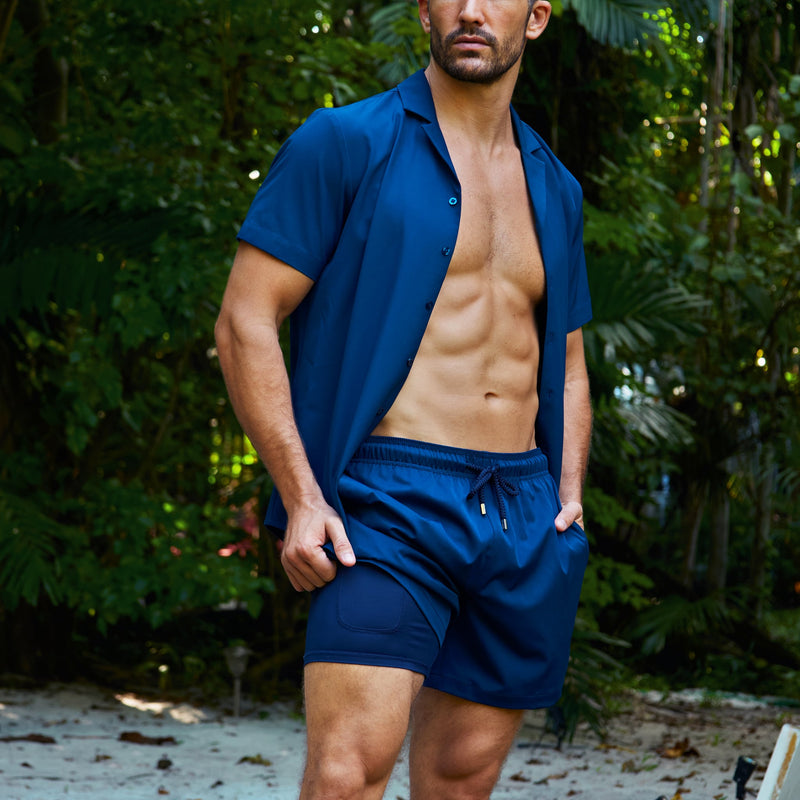 Blue-swim-short