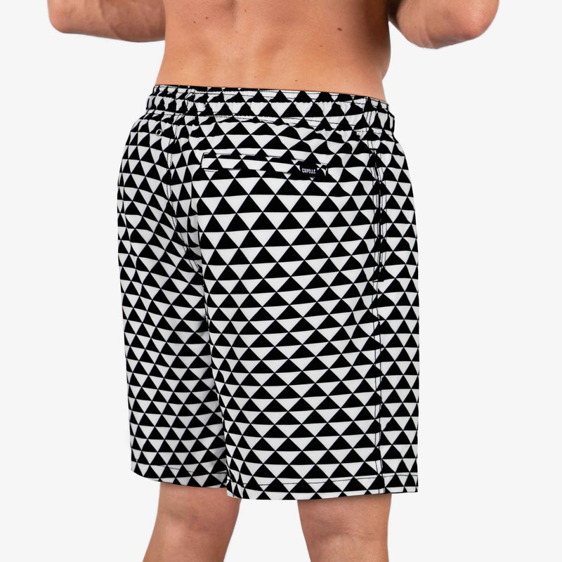 checkered-swim-shorts