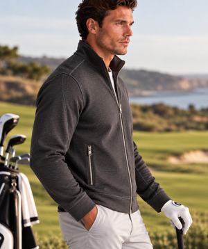 Men's Breckenridge Full-Zip Sweatshirt, Charcoal Grey