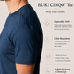 Buki CINQO men's tech tee blue night, image 4 of 7