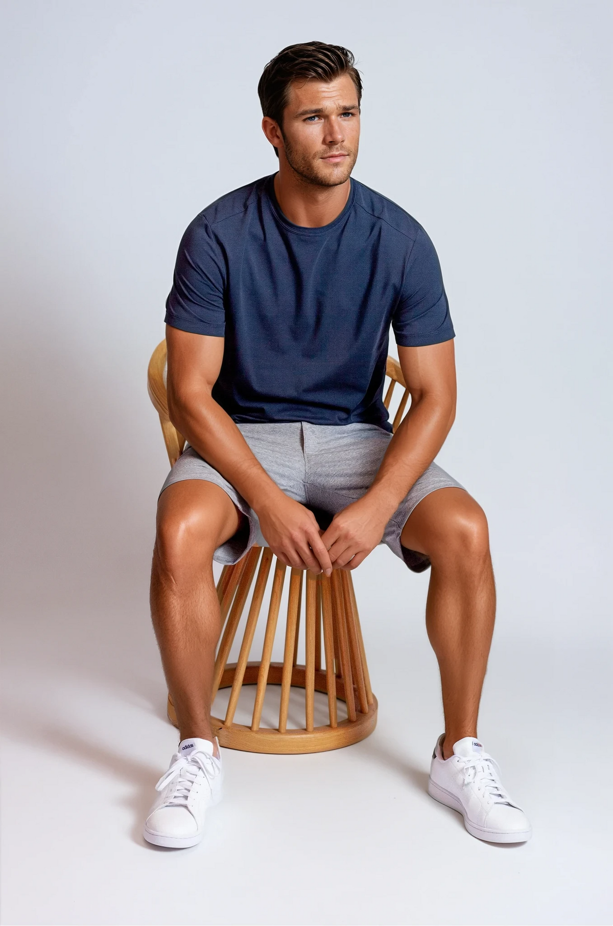 Buki CINQO men's tech tee blue night, image 3 of 7