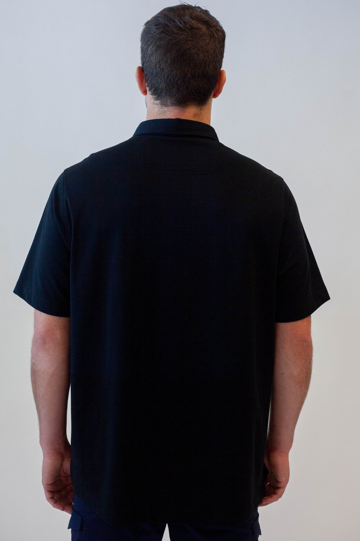 Buki CINQO men's tech polo black, image 4 of 5