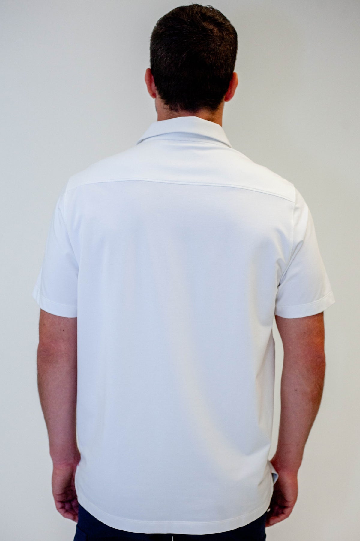 Buki CINQO men's tech polo white, image 5 of 5