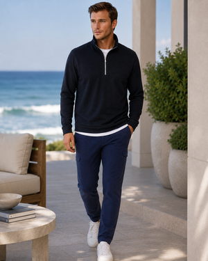 Buki CINQO travel half zip black, image 2 of 4