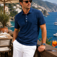 Buki CINQO men's tech polo navy, image 2 of 5