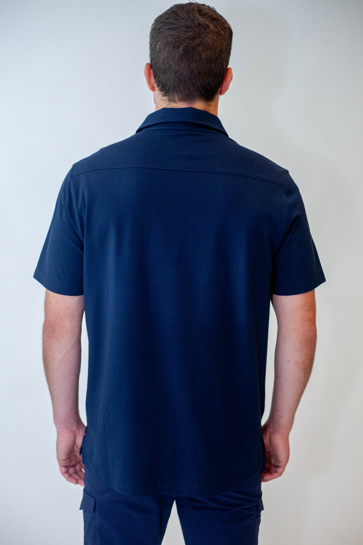 Buki CINQO men's tech polo navy, image 5 of 5