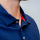 Buki CINQO men's tech polo navy, image 3 of 5