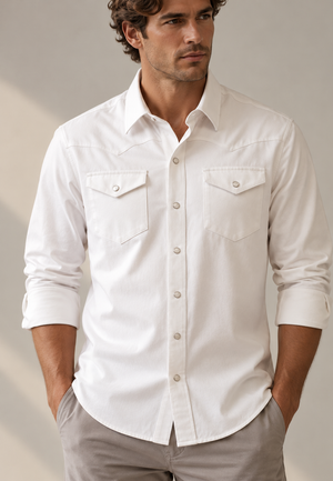 CINQO Western Tech Shirt, White