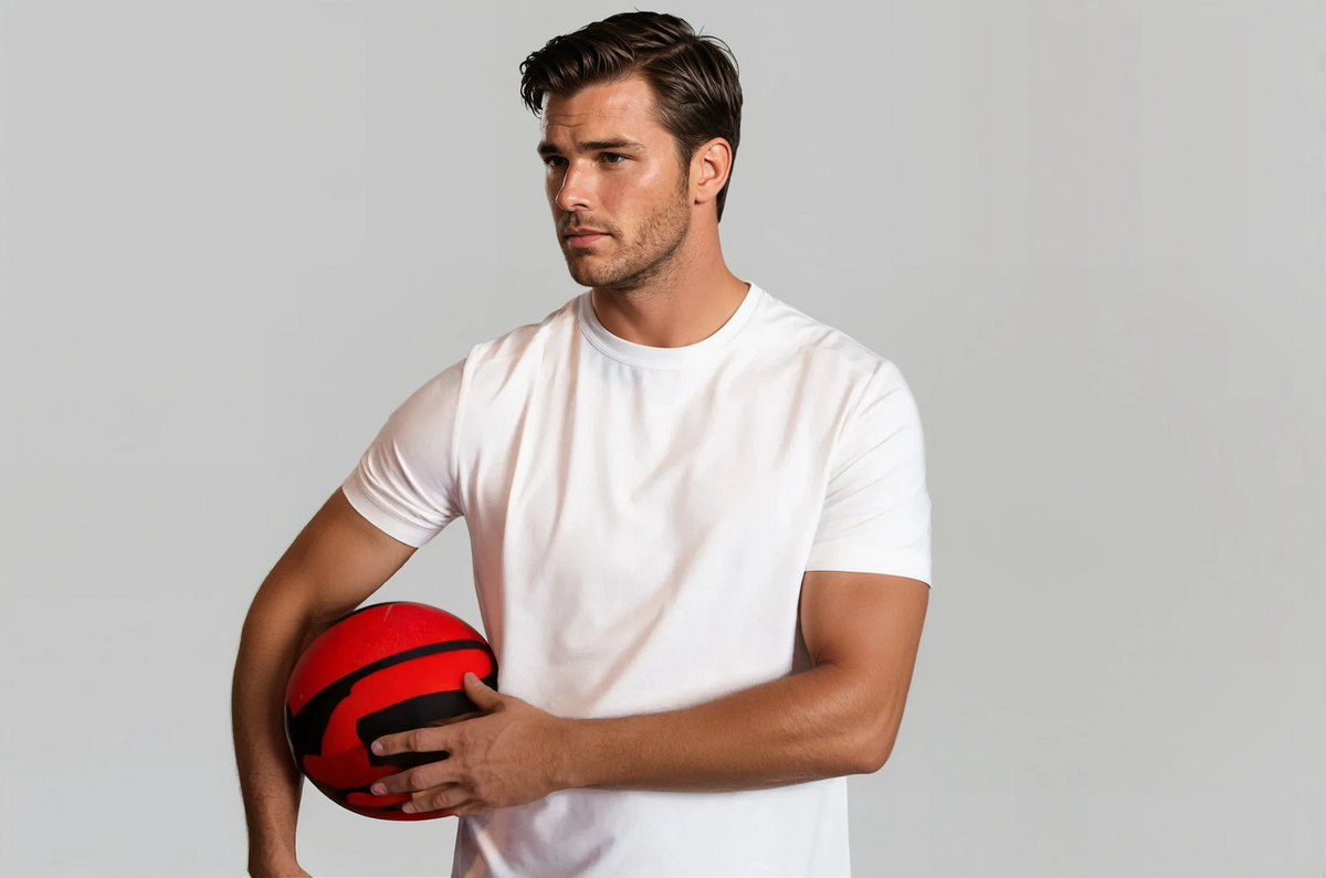 Buki CINQO men's tech tee white, image 5 of 7