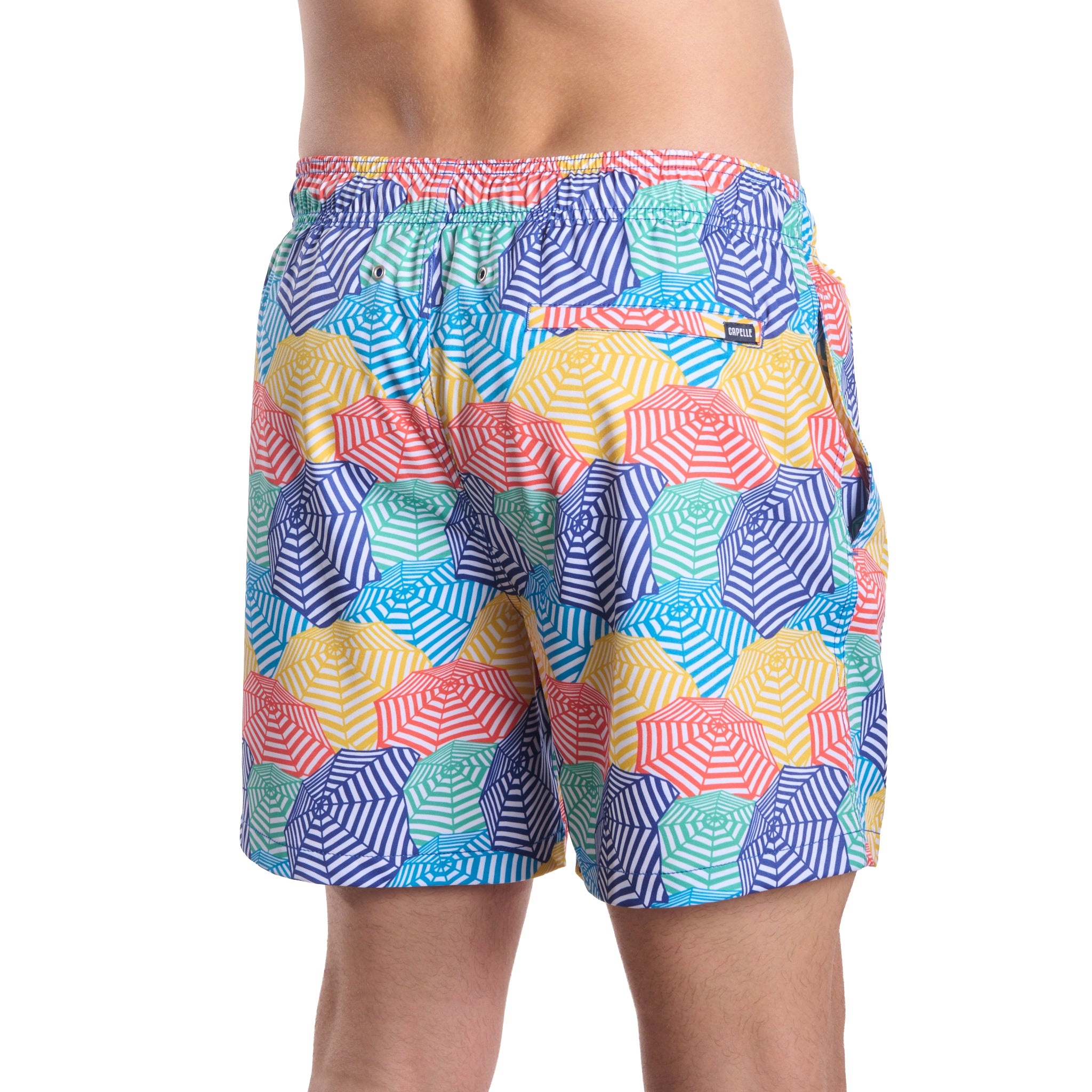 Bayside, Shade Splash men's hybrid swim short, back view