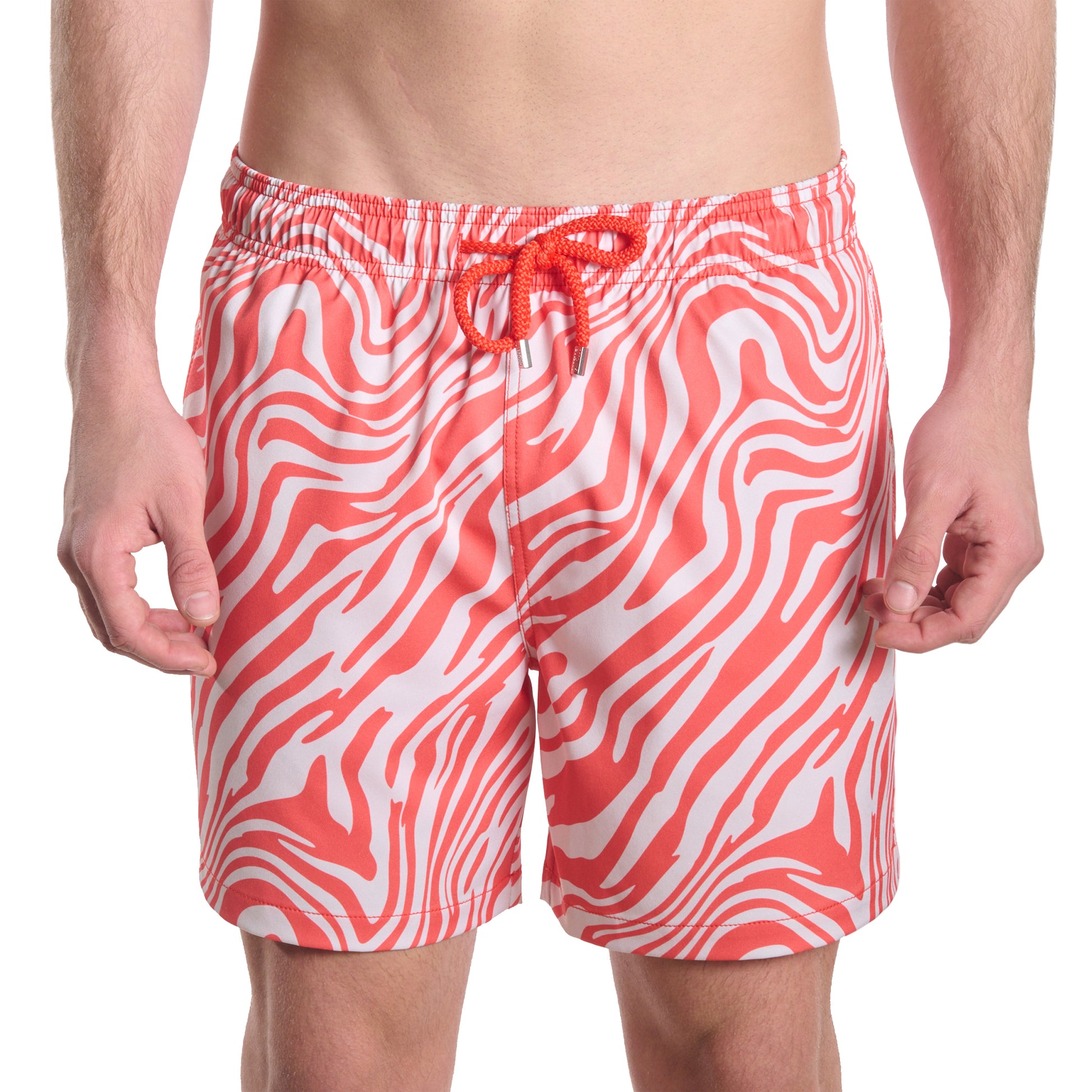 length:all tropical swirl - ocean and palm studio front
