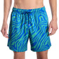 length:classic tropical swirl - ocean and palm studio front