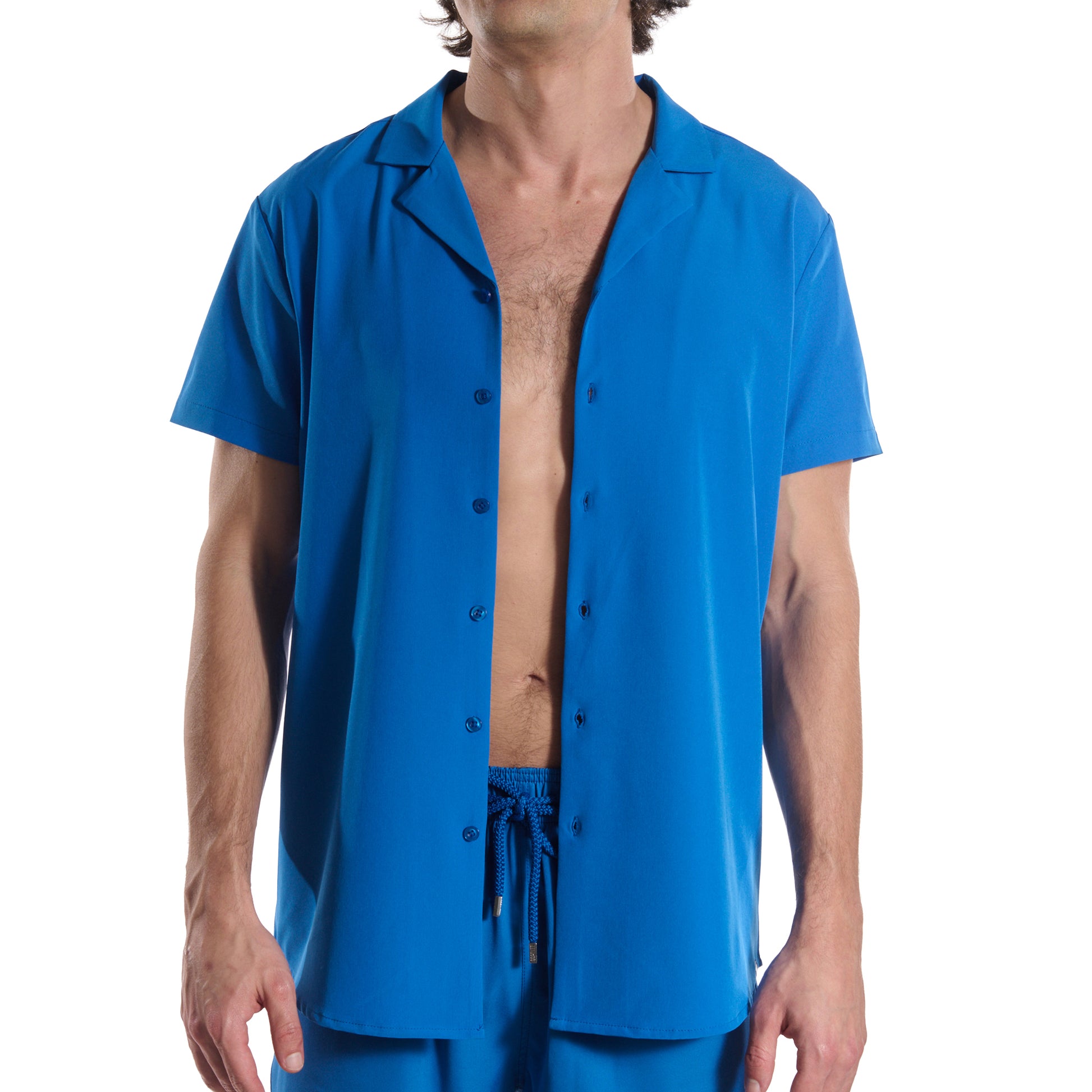 length:all Ocean Blue Shirt