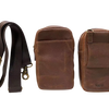 Cambridge Full-Grain Leather Crossbody Phone Wallet Pouch