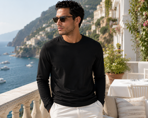 Buki CINQO men's long sleeve tech tee black, image 2 of 4