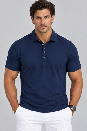 Buki CINQO Men's Tech Polo, Navy