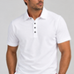 Buki CINQO Men's Tech Polo in White