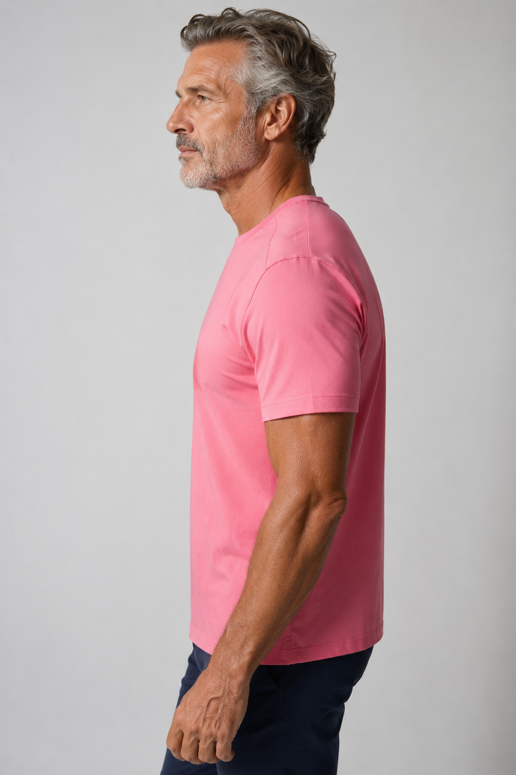 Buki CINQO men's tech tee slate rose, image 4 of 6