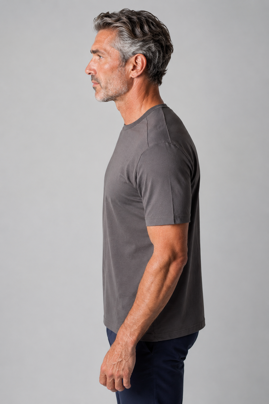 Buki CINQO men's tech tee raven, image 4 of 7