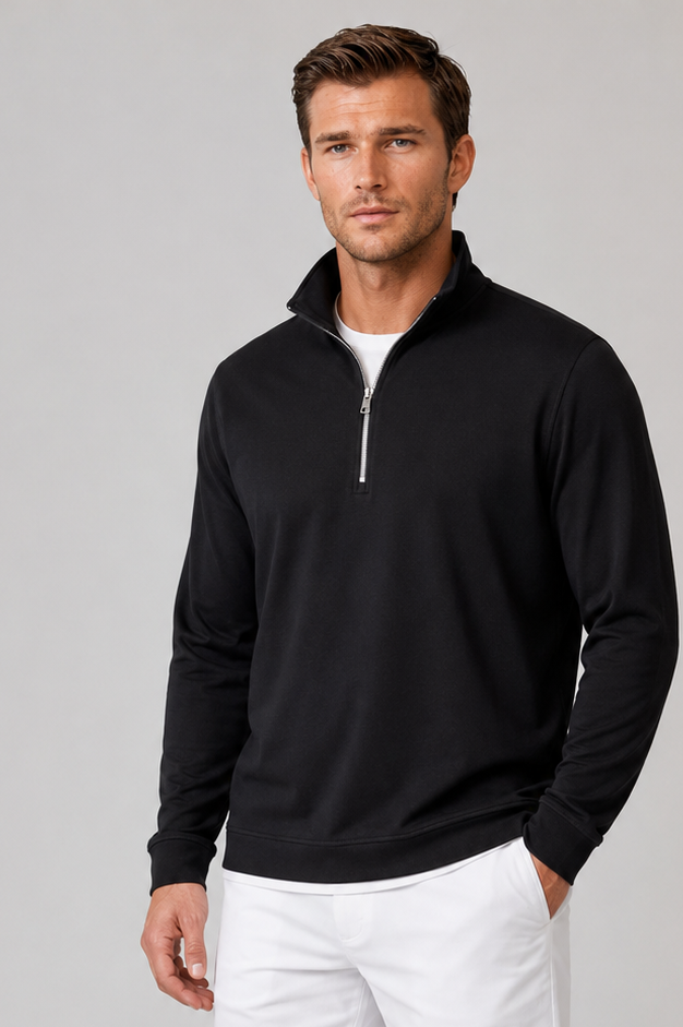 Buki CINQO travel half zip black, image 1 of 4