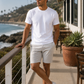 Buki CINQO men's tech tee white, image 2 of 7