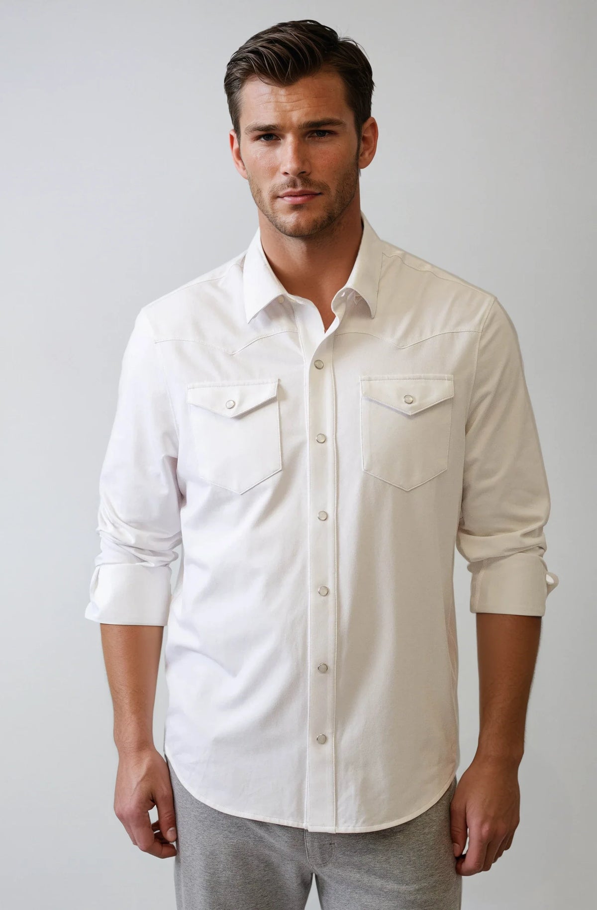 Buki CINQO Western Tech Shirt in White