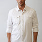 Buki CINQO Western Tech Shirt in White