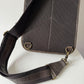 Full-Grain Crazy Horse Leather Sling Bag for Men – Rugged Travel Crossbody Bag
