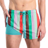 Men’s Premium Compression-Lined Hybrid Shorts – 3" Inseam Coastal Cabana - Zest
