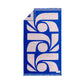 Ruby Mint Corfu blue and pink cotton beach towel, image 2 of 2