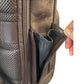 Miami Leathers Crazy Horse leather 16 inch laptop backpack, brown, image 7 of 10