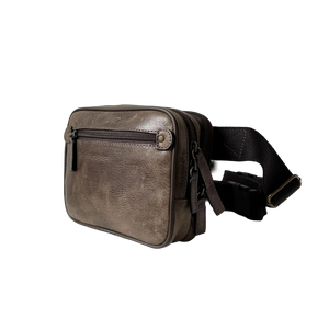 Full-Grain Crazy Horse Leather Waist Bag – Crossbody Travel Waist Pack
