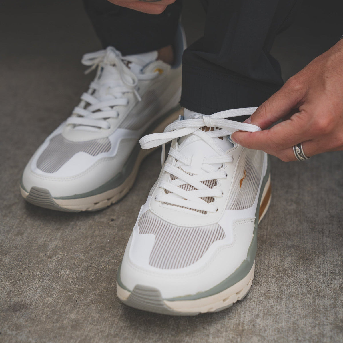 CDNCE Coastal Trainer White Noise men's resort sneaker, image 6 of 7
