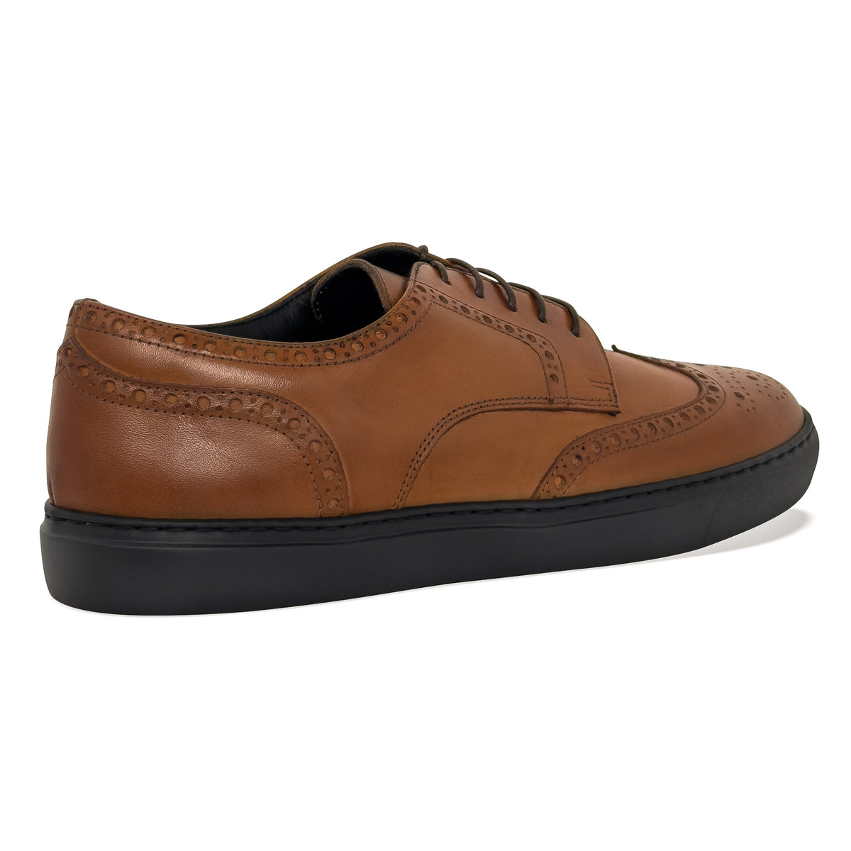 MOCALMO Men's Don Giovanni Wingtip Sneaker in Cognac, view 6