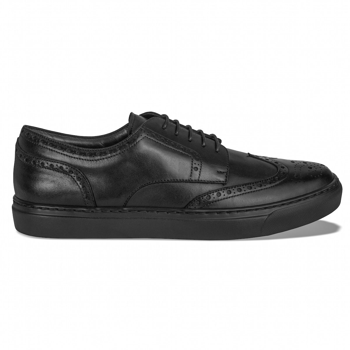 MOCALMO Men's Don Giovanni Wingtip Sneaker in Black