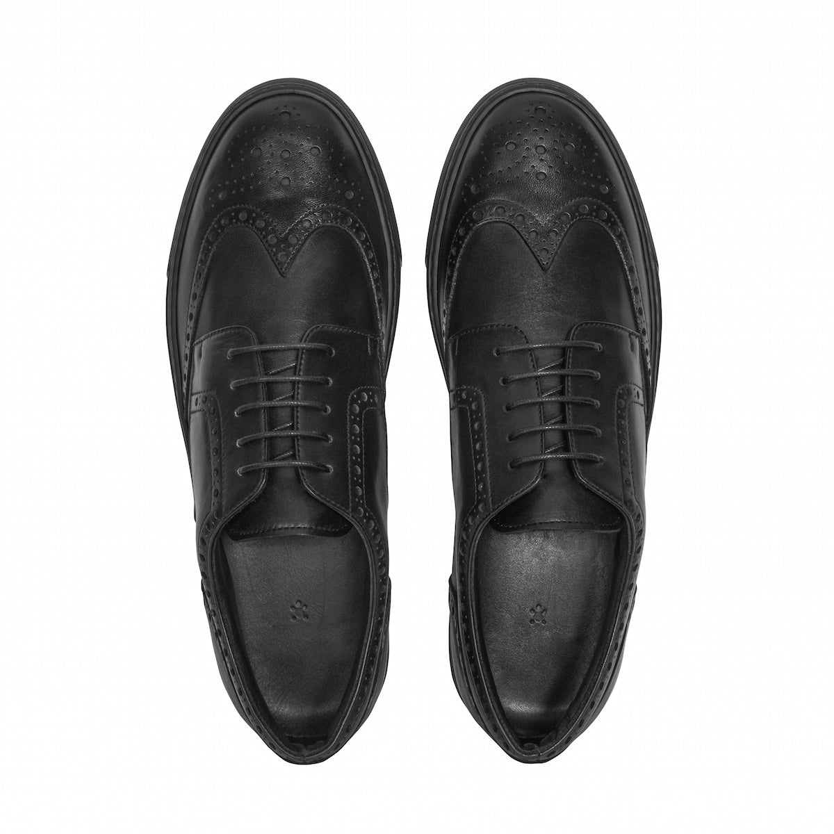 MOCALMO Men's Don Giovanni Wingtip Sneaker in Black, view 3
