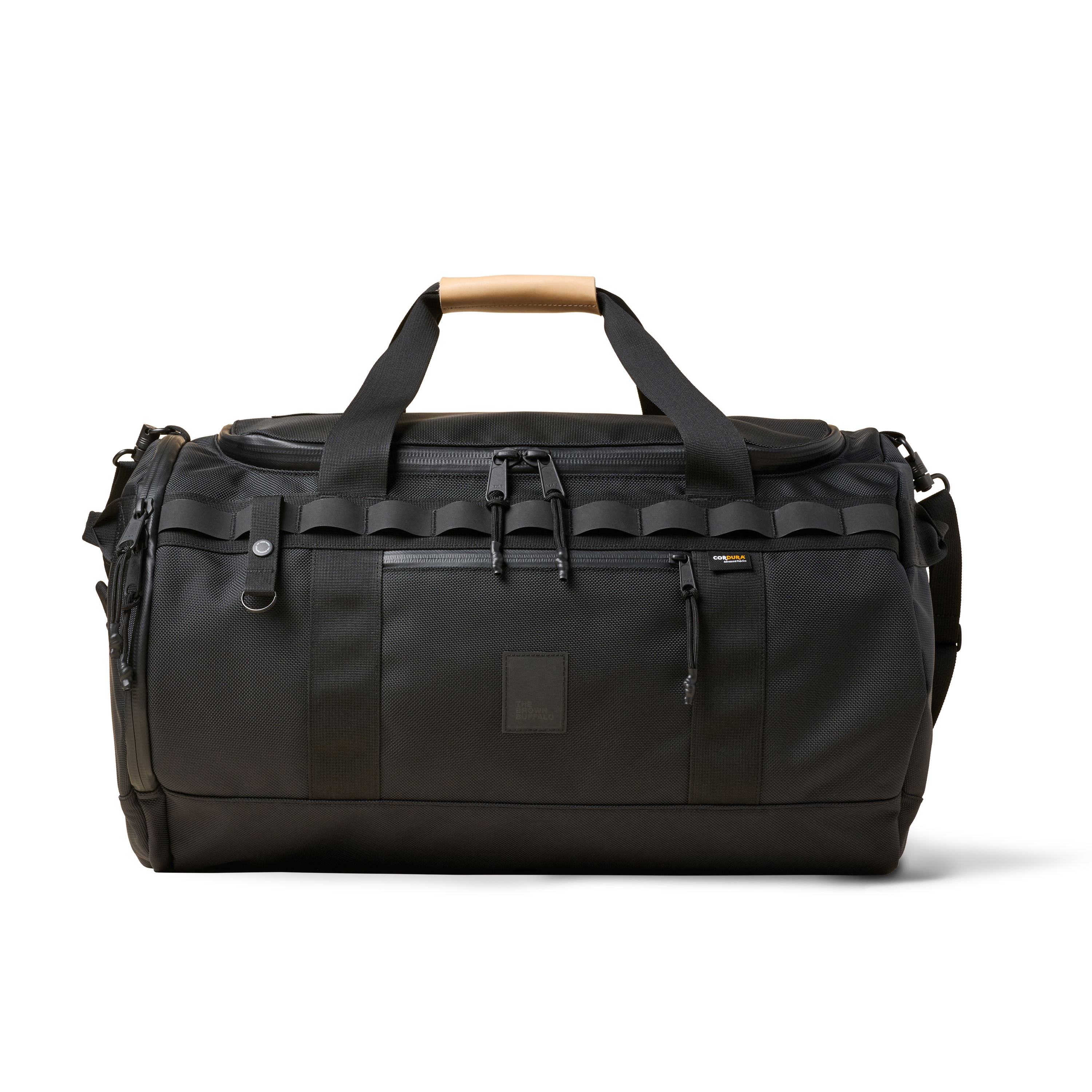 The Brown Buffalo Duffalo 50L travel duffel in Ballistic Black, view 2