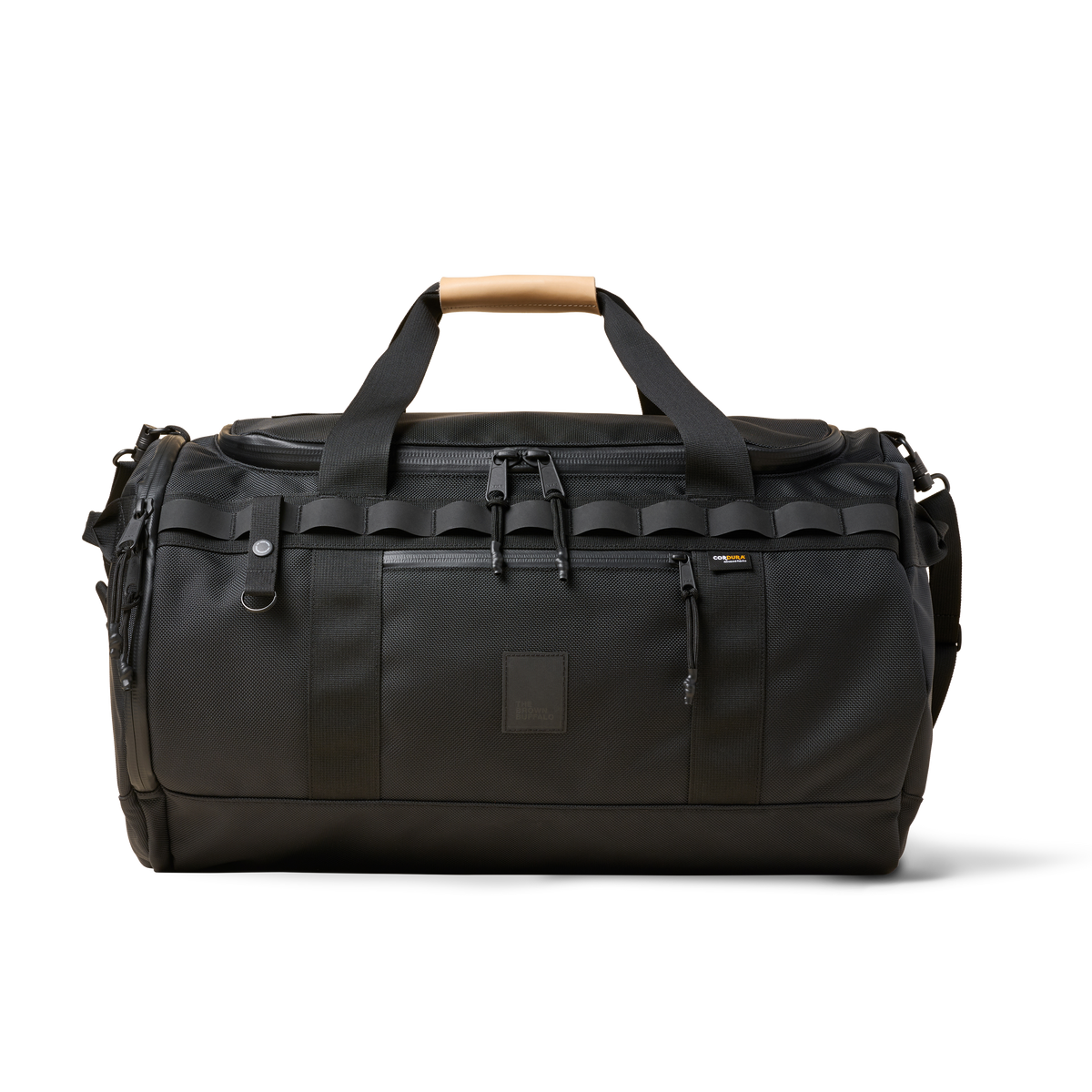 The Brown Buffalo Duffalo 50L travel duffel in Ballistic Black, view 2